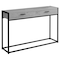 Monarch Specialties Accent Table - 48"L / Grey / Black Metal Hall Console I 3510 - alternate 1
